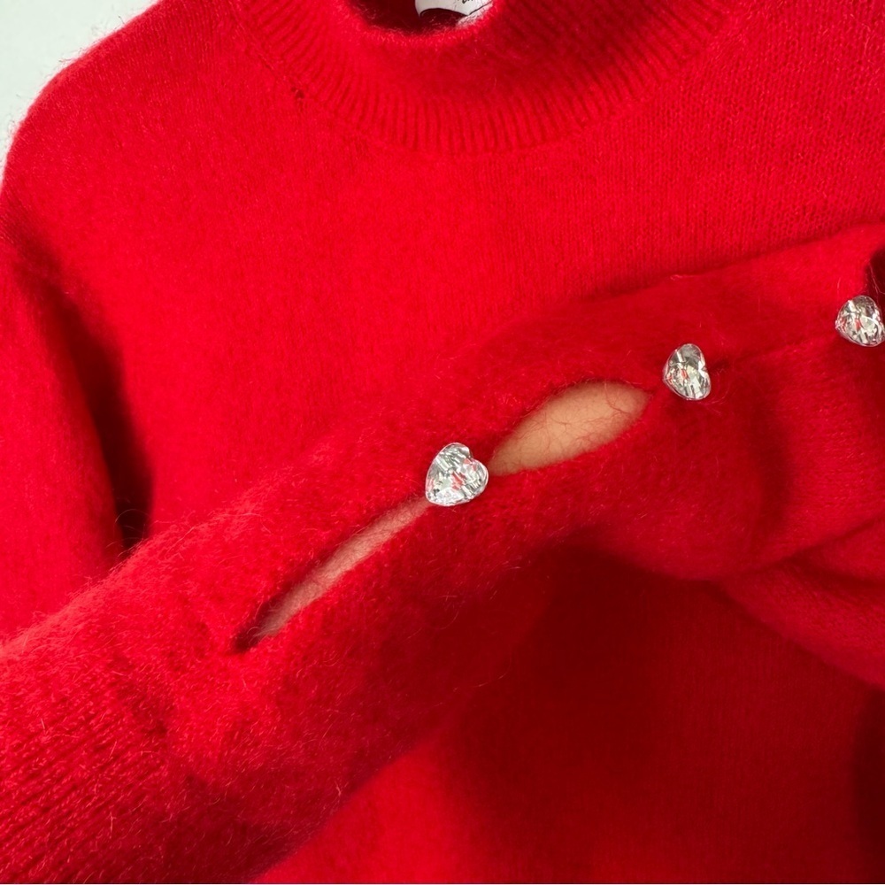 & OTHER STORIES

Cropped Hearts Rhinestone Embellished Sweater